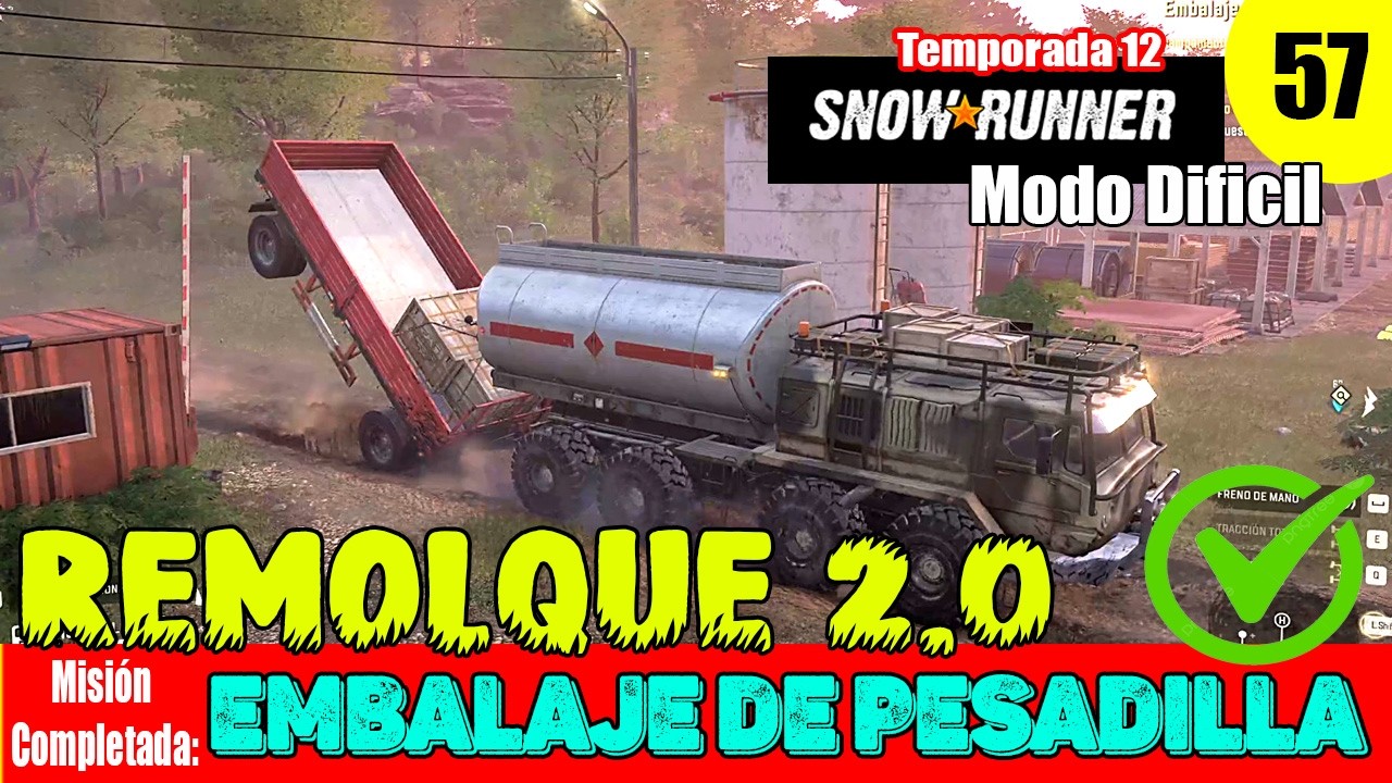 SNOWRUNNER Gameplay Español EP 57 -  Carolina del Norte - Misión COMPLETADA: EMBALAJE DE PESADILLA
