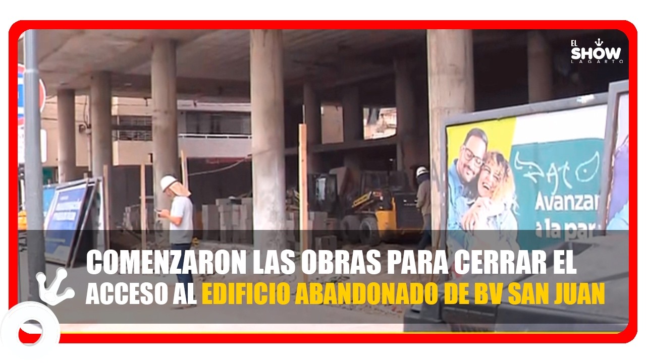 Comenzaron las obras para cerrar el ingreso al edificio abandonado de Bv San Juan