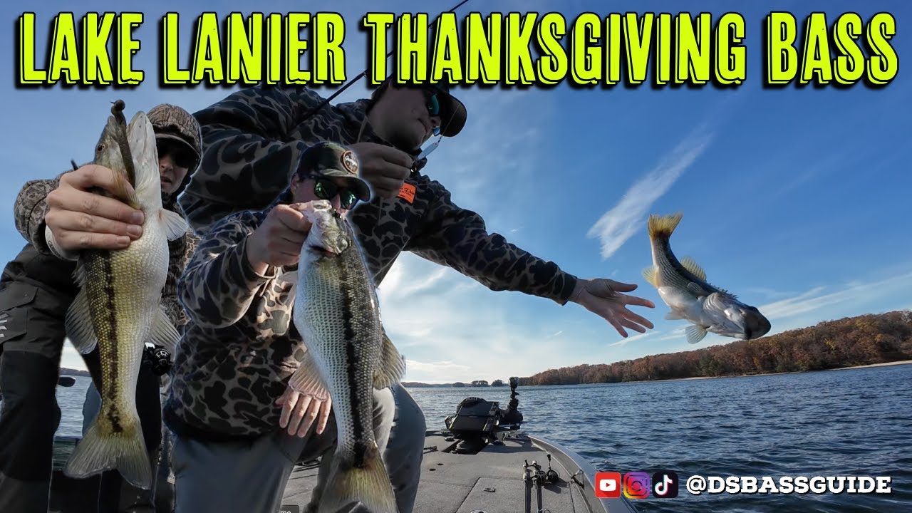Lake Lanier Thanksgiving Bass Fishing