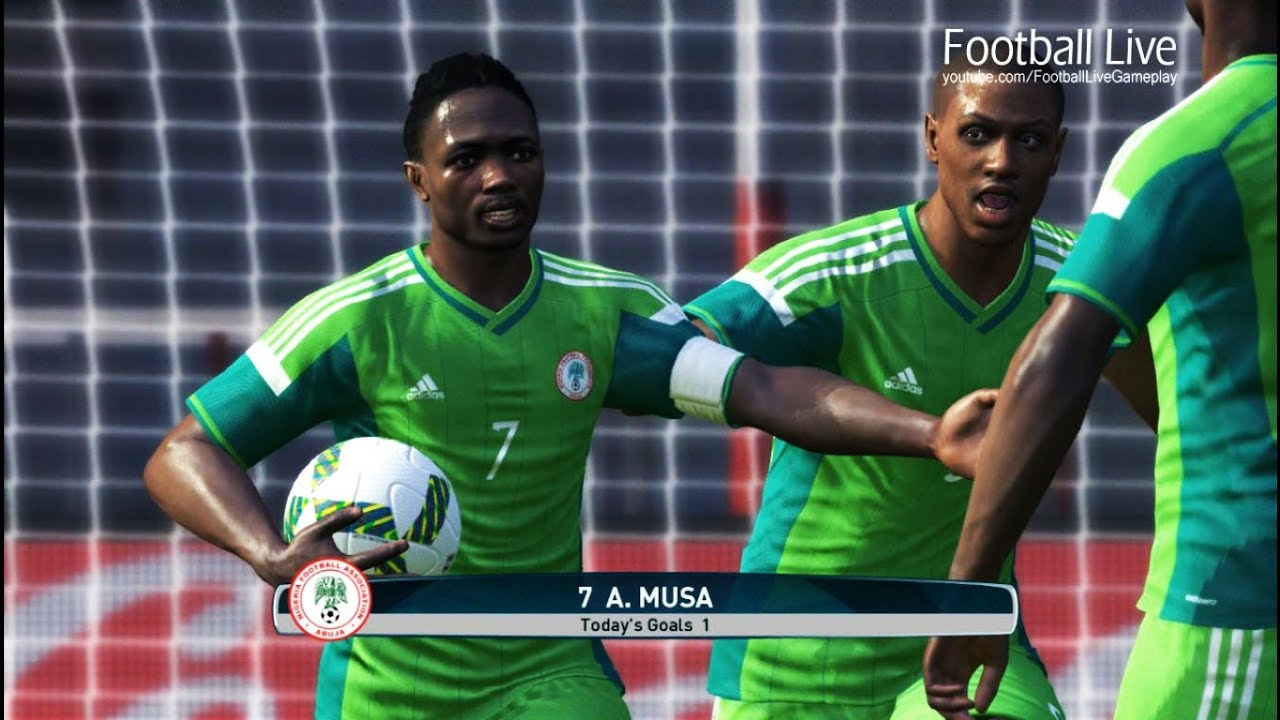 PES 2017 | Nigeria vs Cameroon | A.MUSA scored 2 Goal & Full Match | Gameplay PC