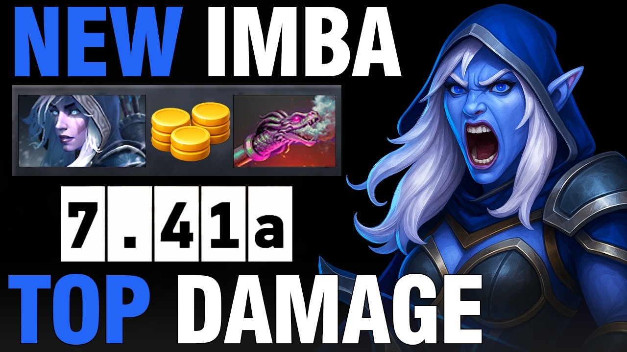 New Imba Item Hydra's Breath Drow Ranger Carry in Patch 7.41a Dota 2 Gameplay