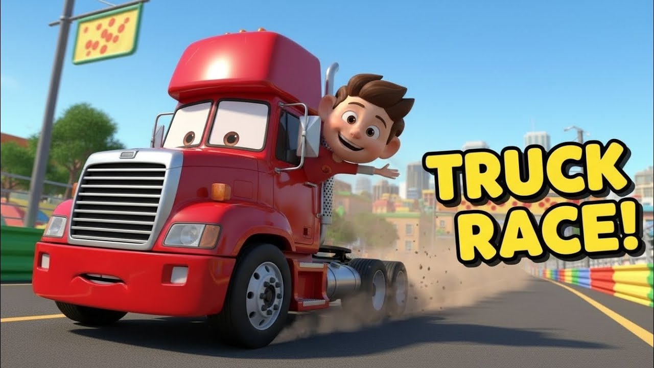 Who Wins the Truck Race? 🚚 Tom’s Racing Song