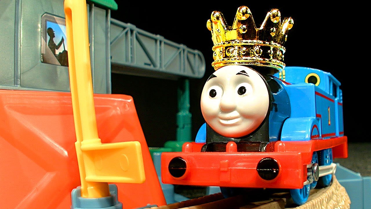 Thomas The Tank Castle Quest Trackmaster Train Set & Percy's Rocket King Of The Fail Reel