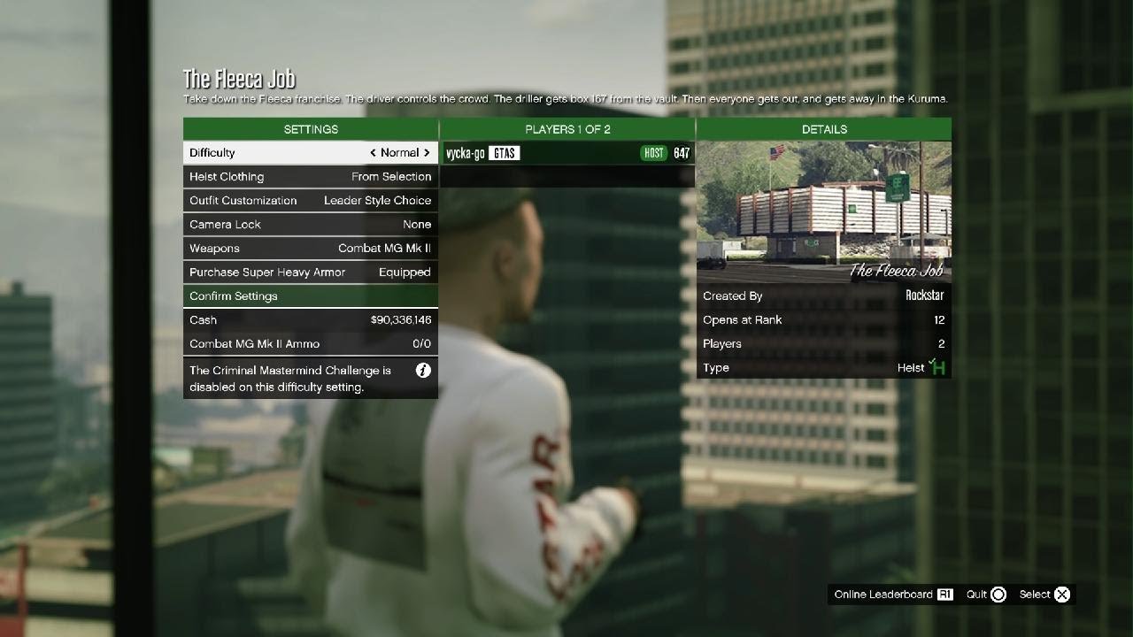 Fleeca Job / elite challange / GTa V/ps5