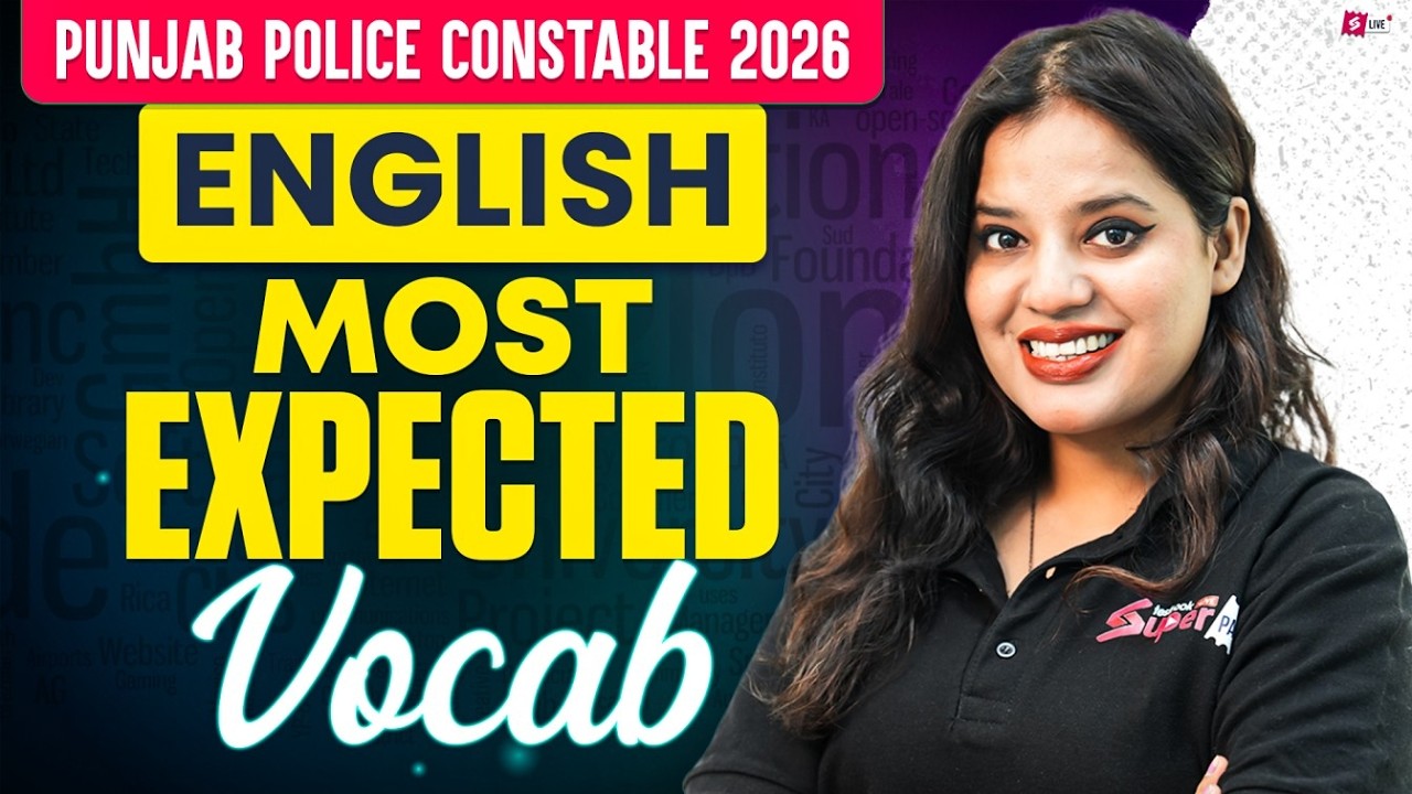 Punjab Police Constable Exam Preparation 2026 | Punjab Police English Vocab | Ankush mam