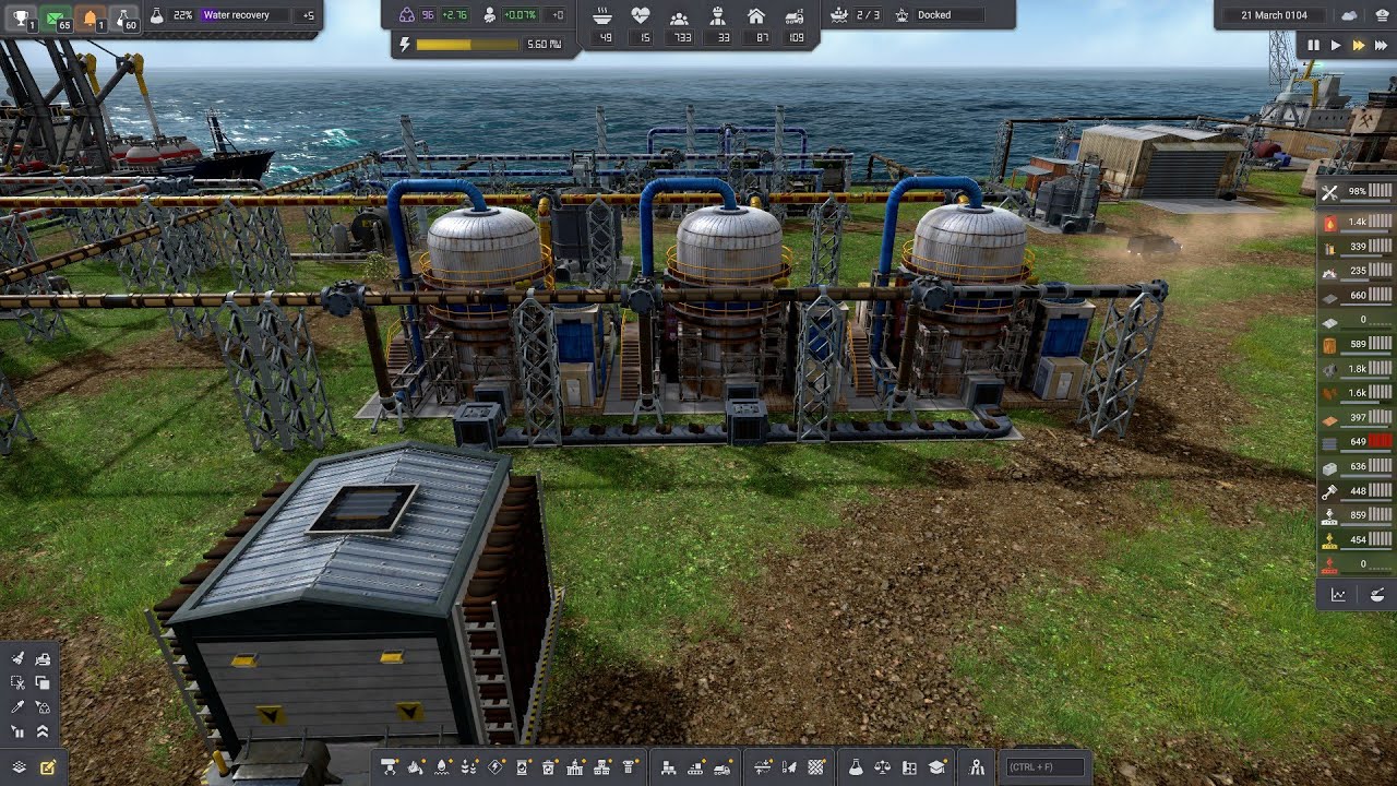 Captain of Industry EP17. Major rubber production and more terrain mining!