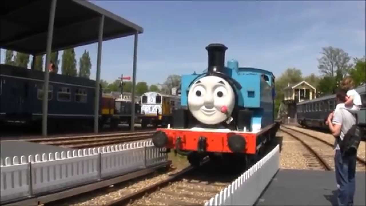 Thomas de stoomlocomotief in het Spoorwegmuseum Utrecht 11 - 17 mei 2015