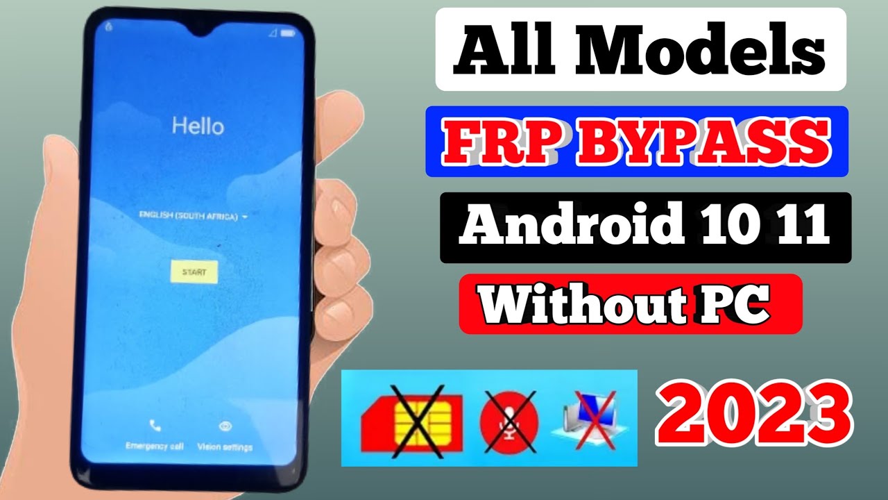 Android 10 11 FRP BYPASS 2023 All Models Photo Remove frp 2023 No  100%Working