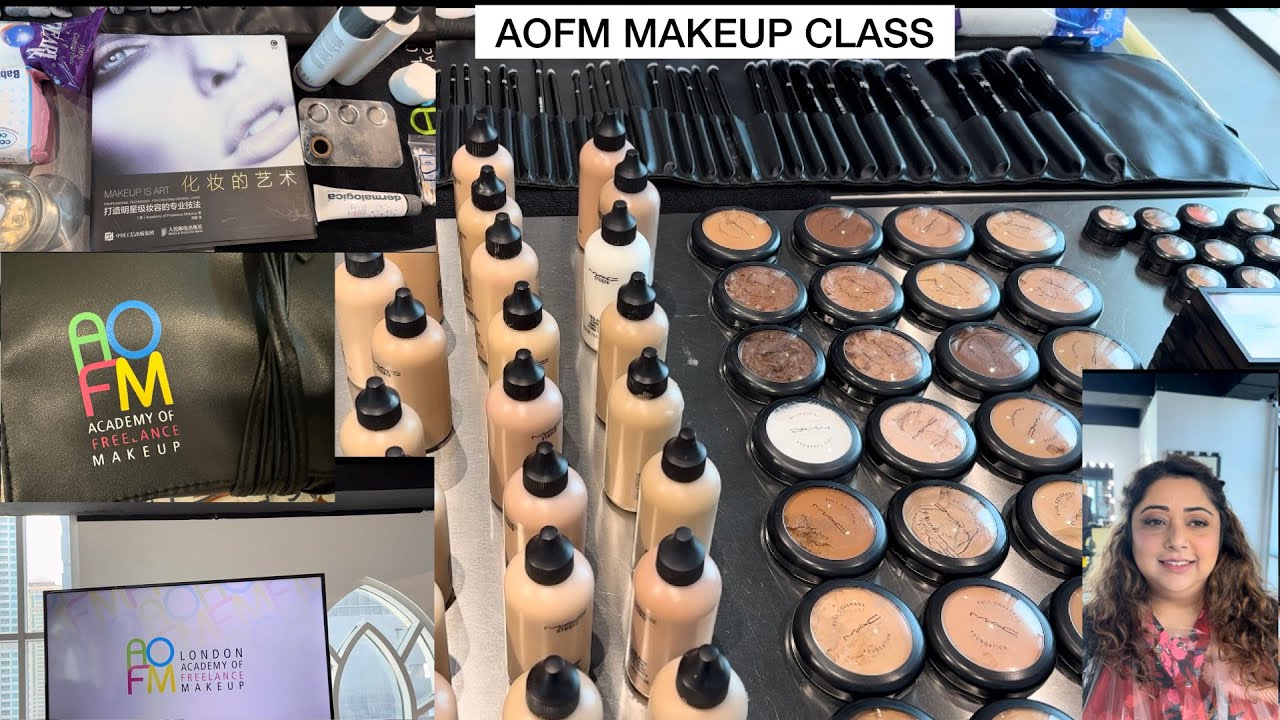 Professional Makeup Class Day 1| Learning From AOFM Dubai| Learning Makeup