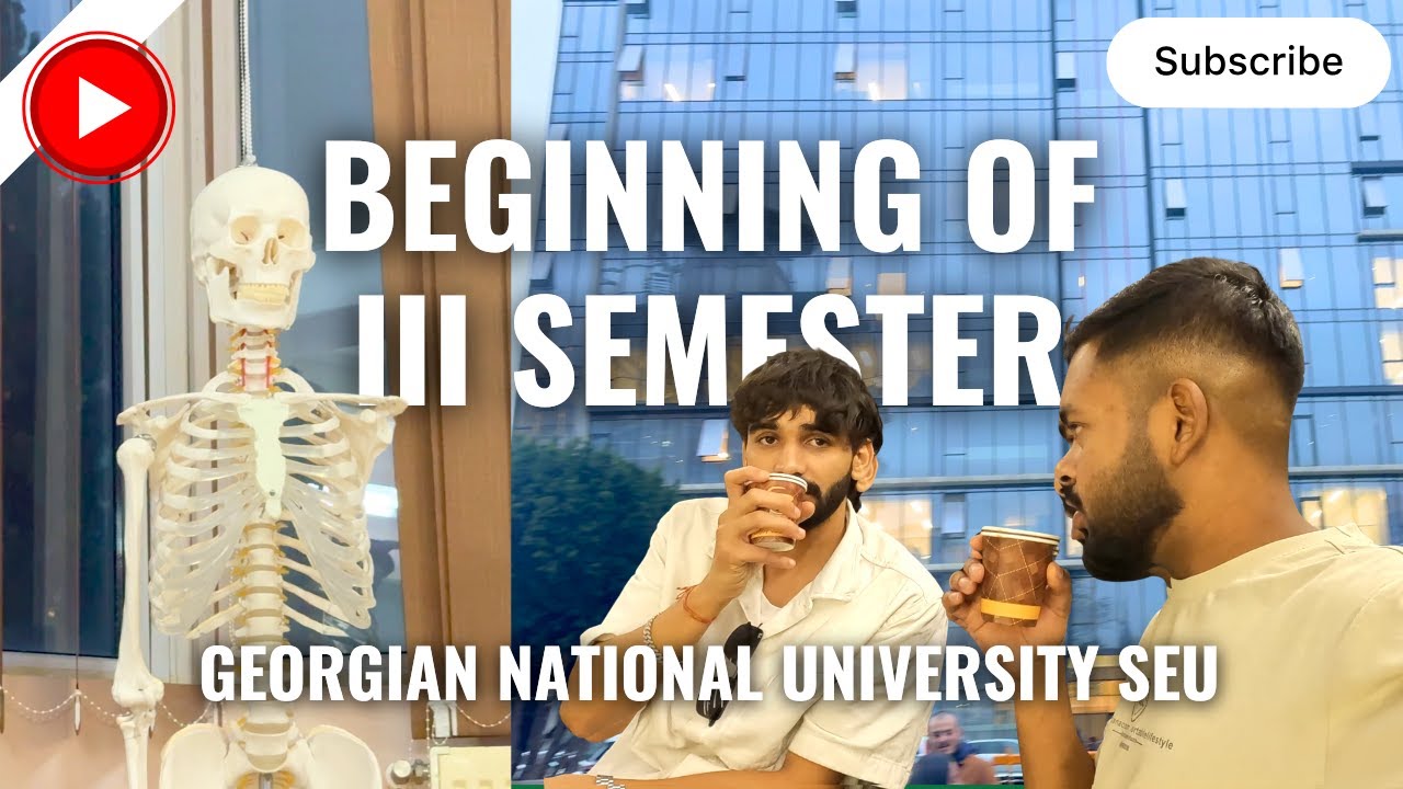 First Day of 3rd Semester at SEU University | Medical Student Life in Georgia 🇬🇪 | MBBS in Georgia