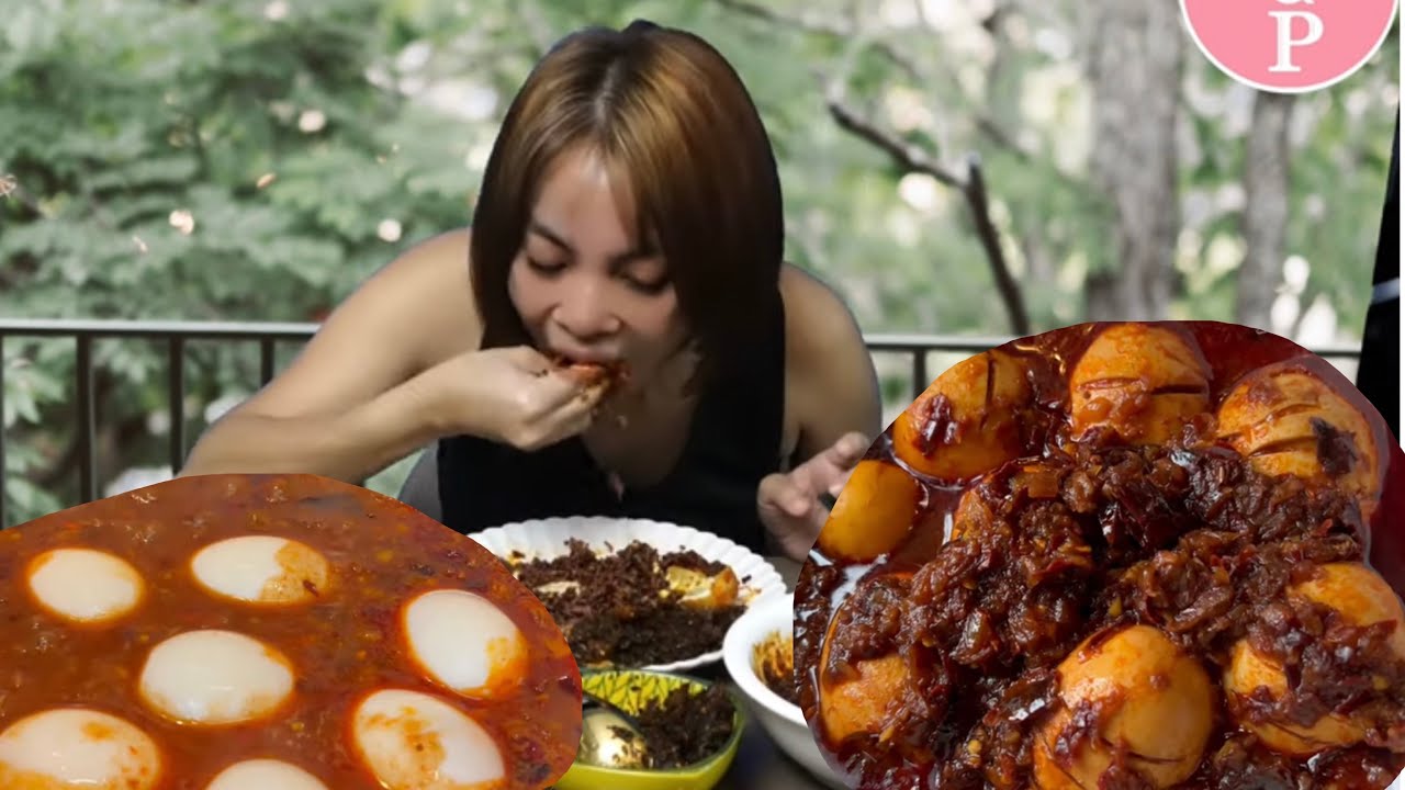 ကြက်ဉ ငံပြာရည်ချက် Eggs with fish sauce curry