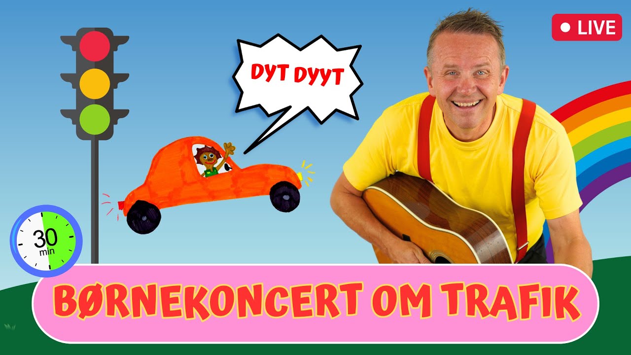 Børnekoncert om TRAFIK | Live | Musik og Sjov | Michael Back