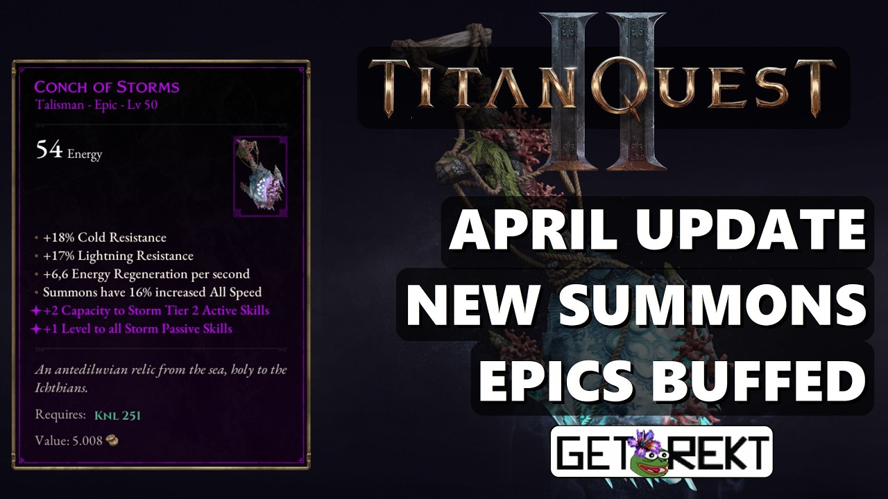 Titan Quest II &ndash; April Update Teaser - Summons & Item Updates