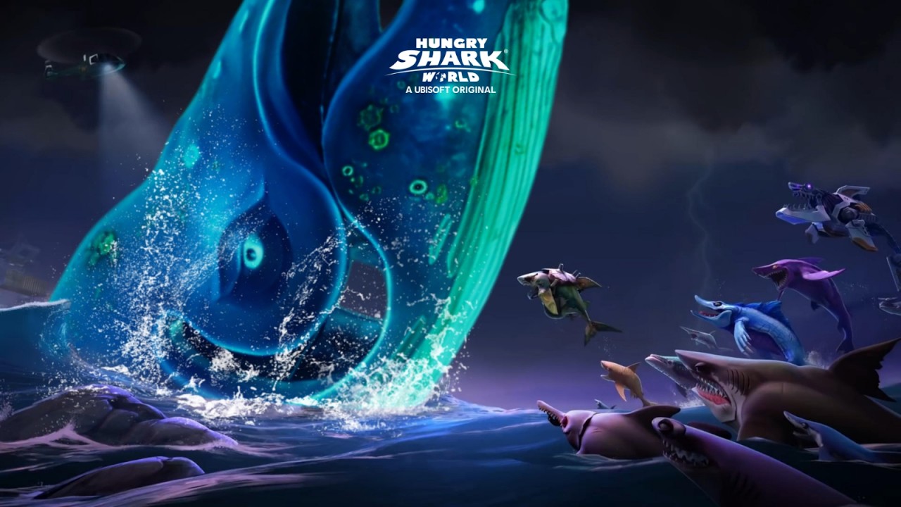VETERAN GREAT WHITE SHARK VS BLUE WHALE 2026 - Hungry Shark World