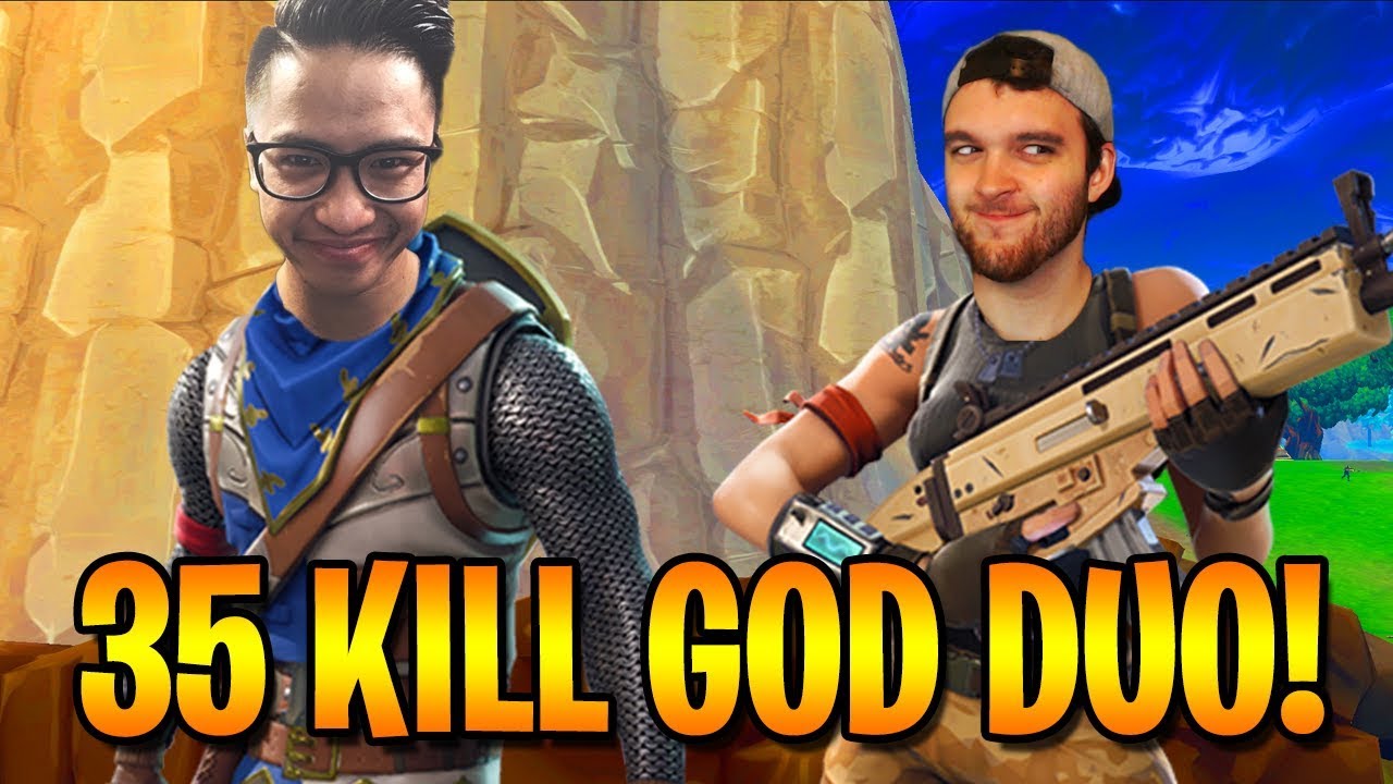35 KILL INSANE DUO GAME w/ FaZe SpaceLyon!!! (Fortnite Battle Royale)