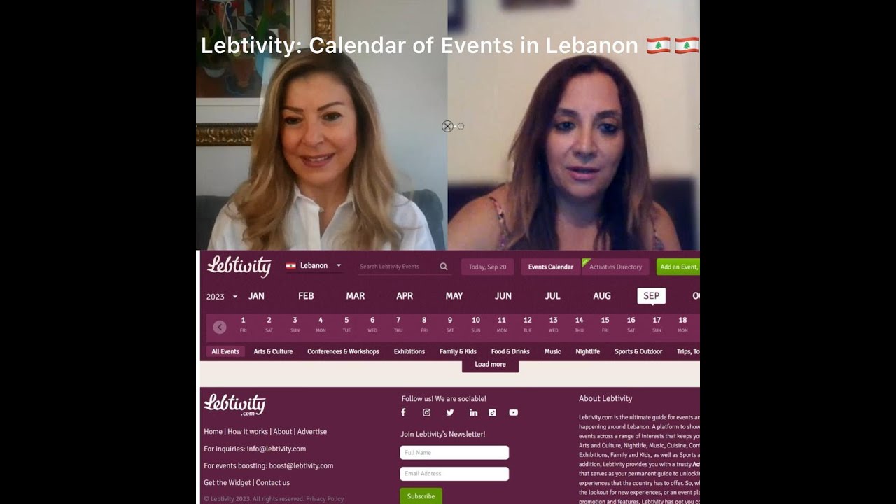 Lebtivity: Calendar for Events in Lebanon