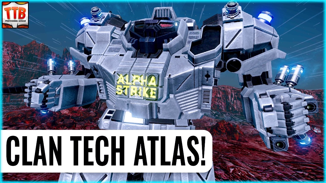 This UNITY Alpha Strikes 4x TOASTY Clan Large Pulse Lasers! - Atlas - German Mechgineering #1410 MWO