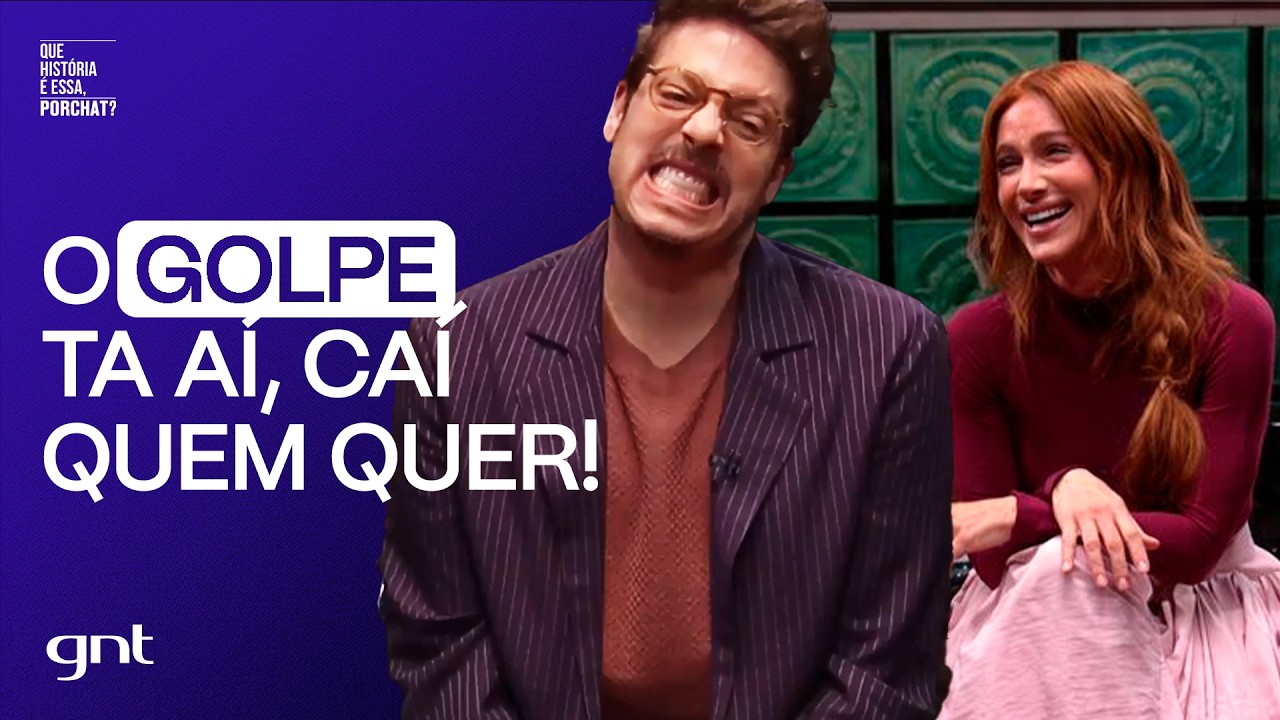 Giovanna Ewbank e Bruno Gagliasso em: L&aacute;bia de Milh&otilde;es | Que Hist&oacute;ria &Eacute; Essa, Porchat? | GNT​