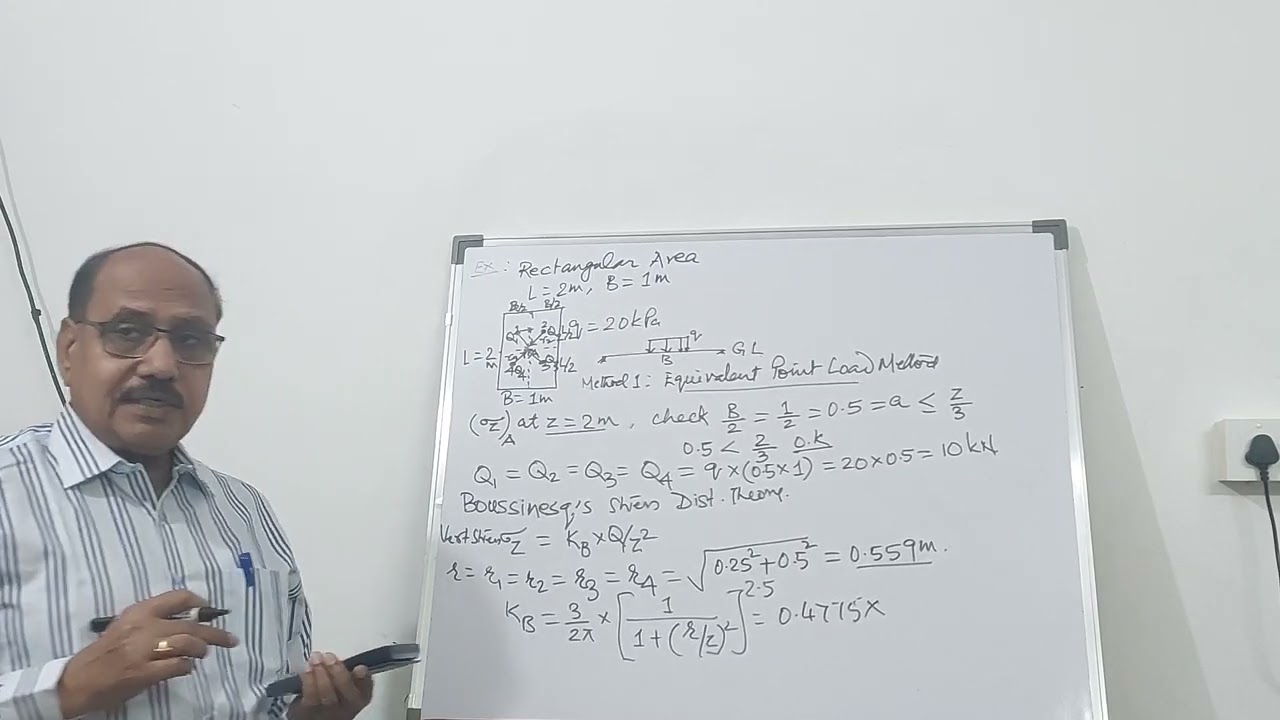 Geotechnical - 09 | Vertical Stress in the Soil mass by Approximate Method ( Example )