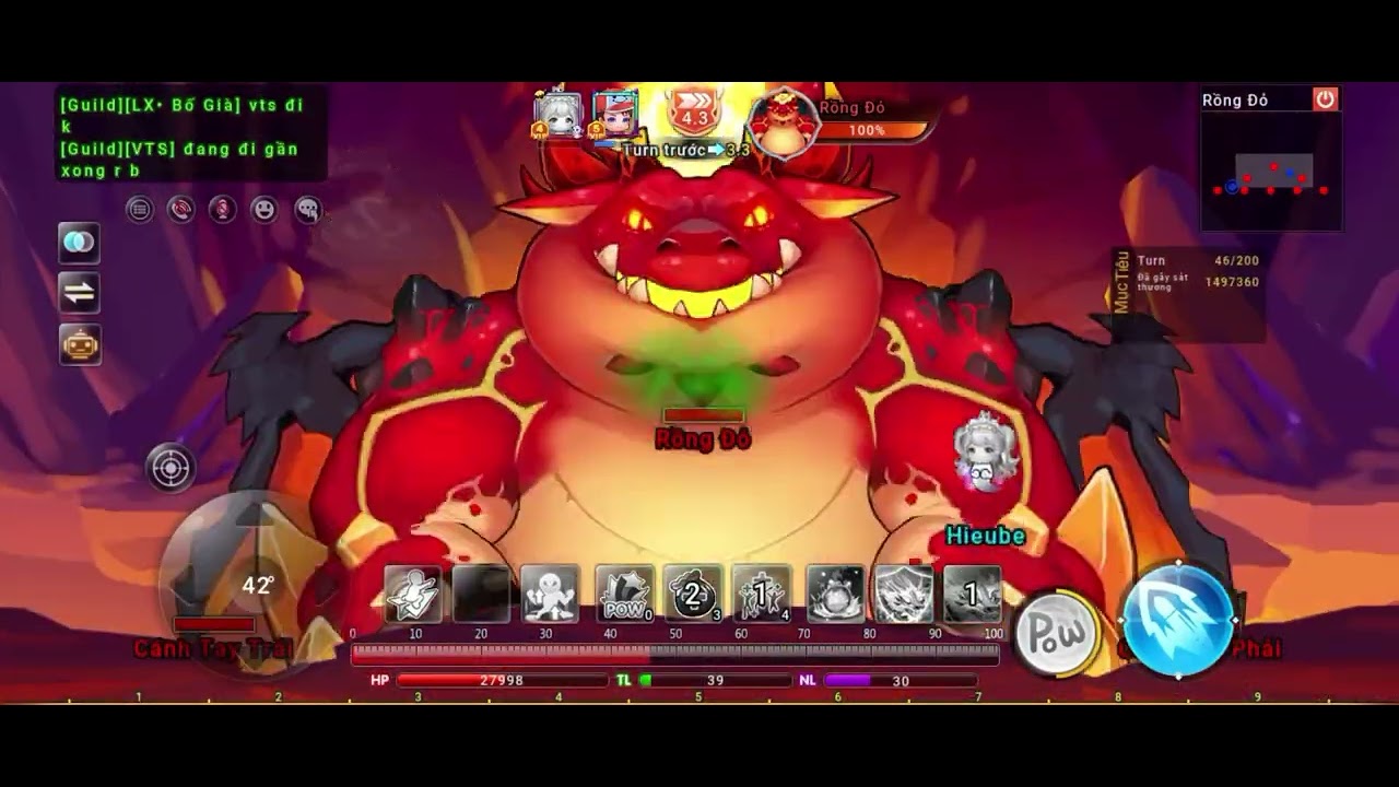 Hành trình guild đấu rồng béo với pét hỏa long  - Gunny Origin 