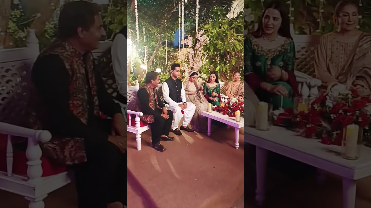 aik bhool Drama shooting mangni event Dania Anwar Asad Butt