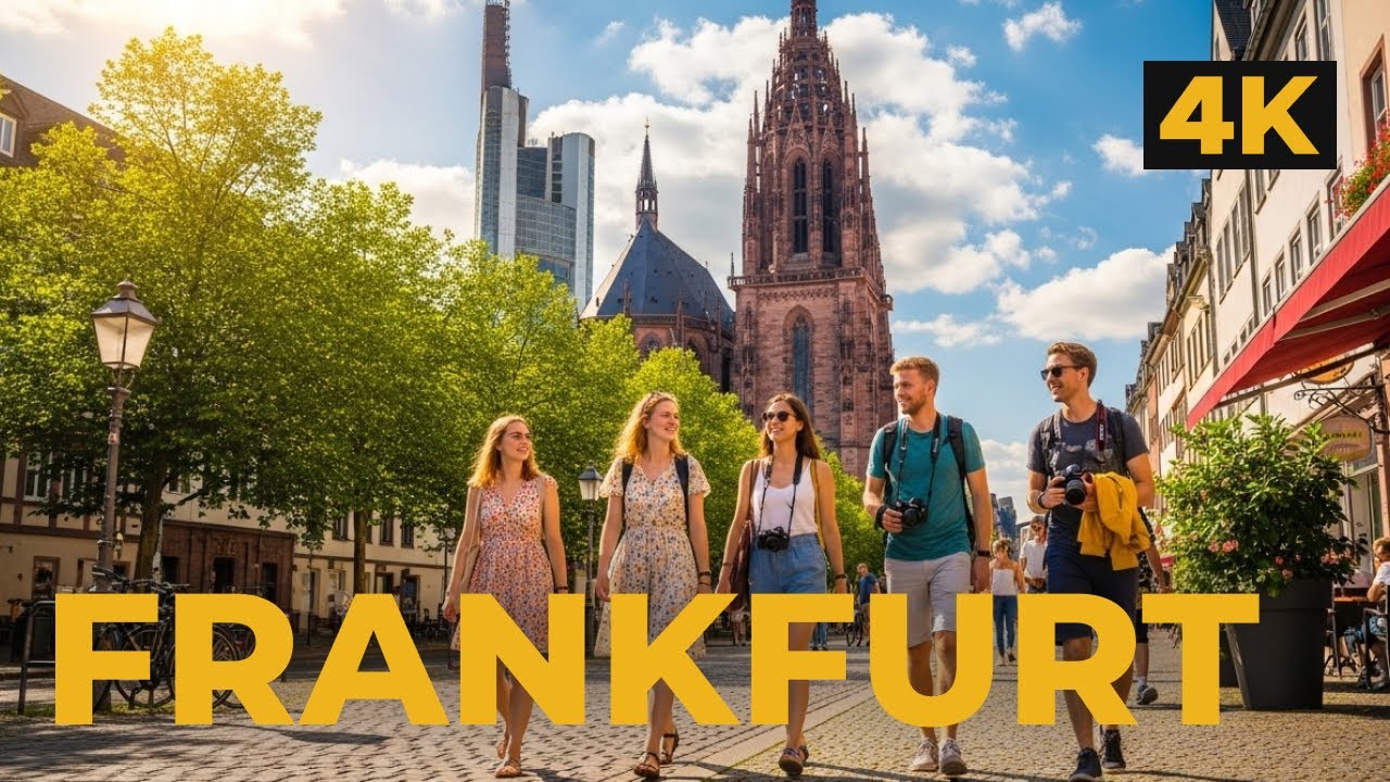 Frankfurt Walking Tour | Sunny Summer Day in Germany 🇩🇪☀️