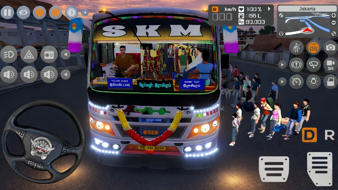 💥Real Village Bus Driving Experience Bus Simulator Indonesia Gameplay 