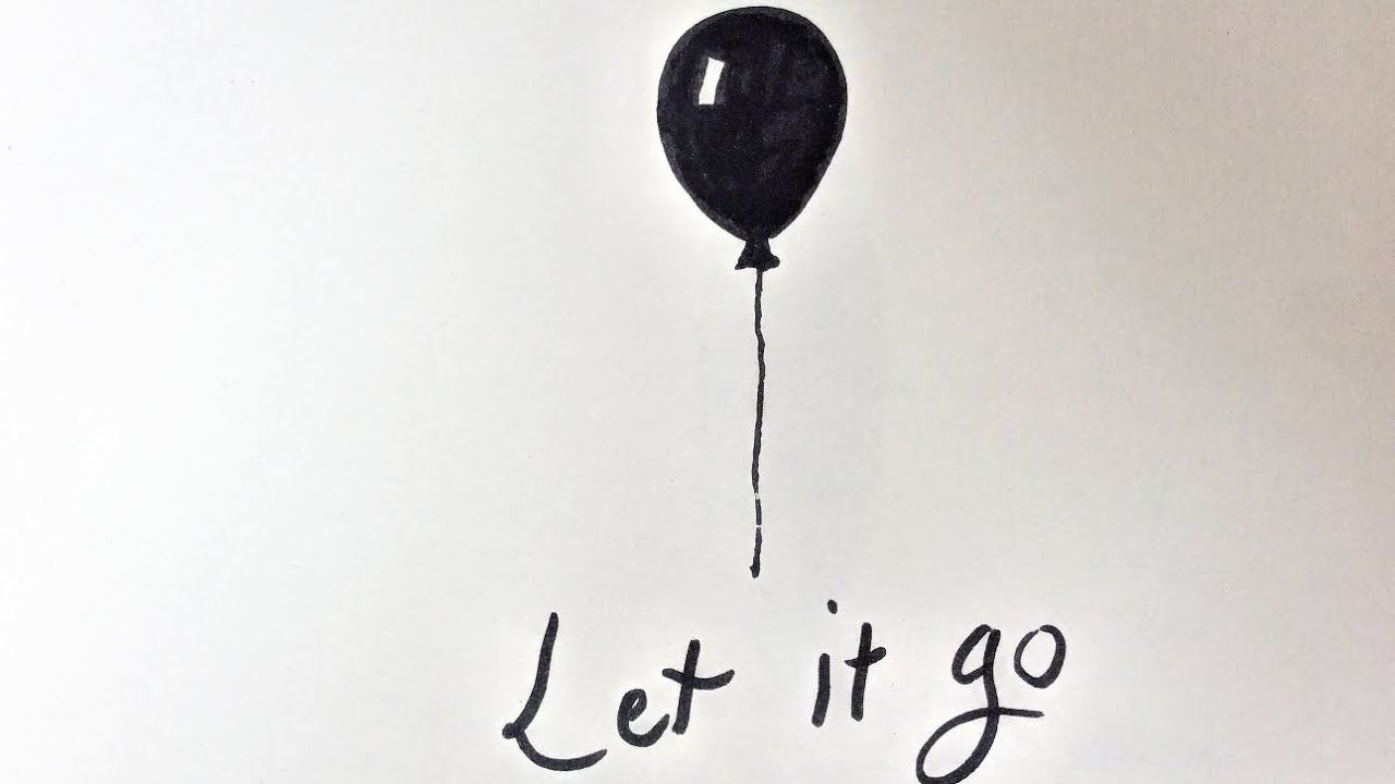 How to draw a balloon (let it go)
