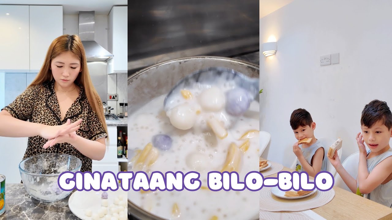 Sinipag magluto ng ginataang bilo-bilo kahit kakagising lang 🥰