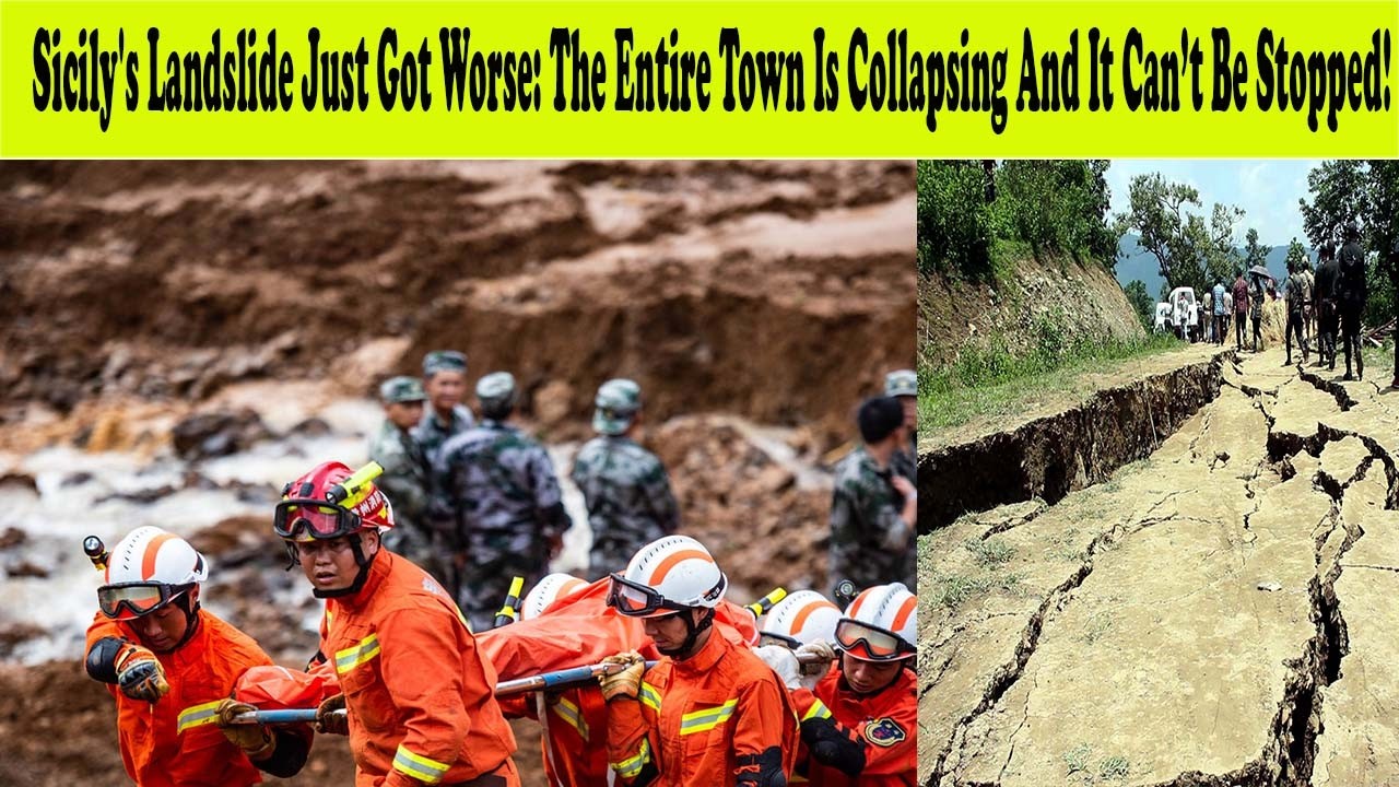 Sicily's Landslide Just Got Worse: The Entire Town Is Collapsing And It Can’t Be Stopped!
