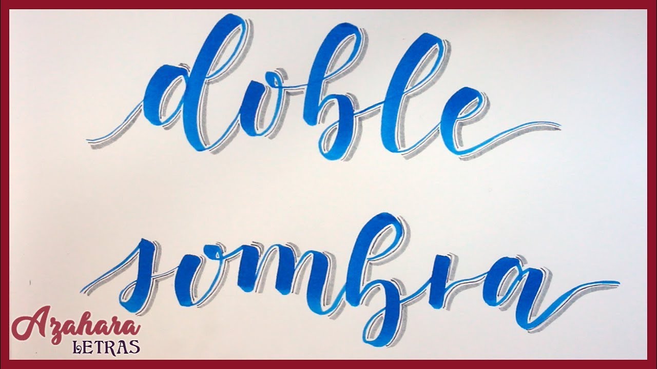 Curso de Lettering Lección 33: Doble Sombra
