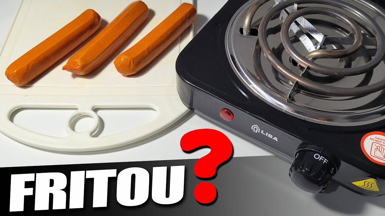 Teste Mini fogão fogareiro elétrico portátil camping 1 boca 110v da Shopee