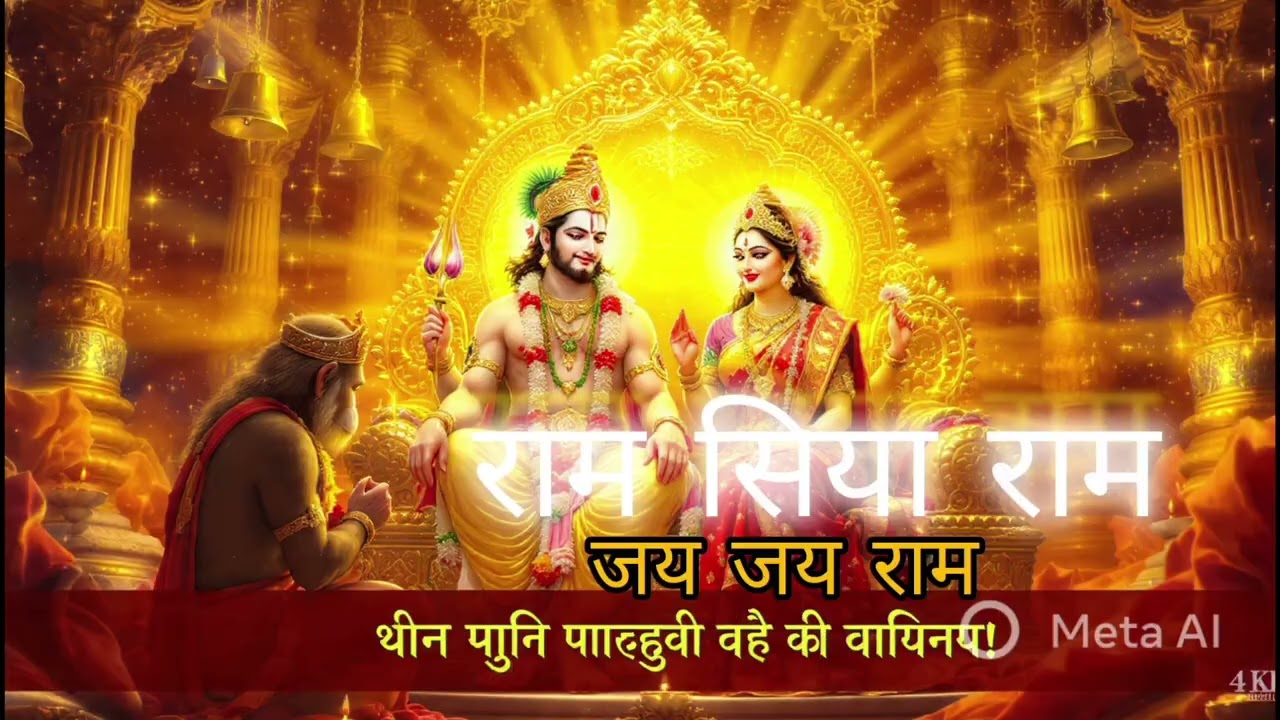 राम सिया राम जय जय राम | Beautiful Ram Bhajan | Peaceful Ram Dhun