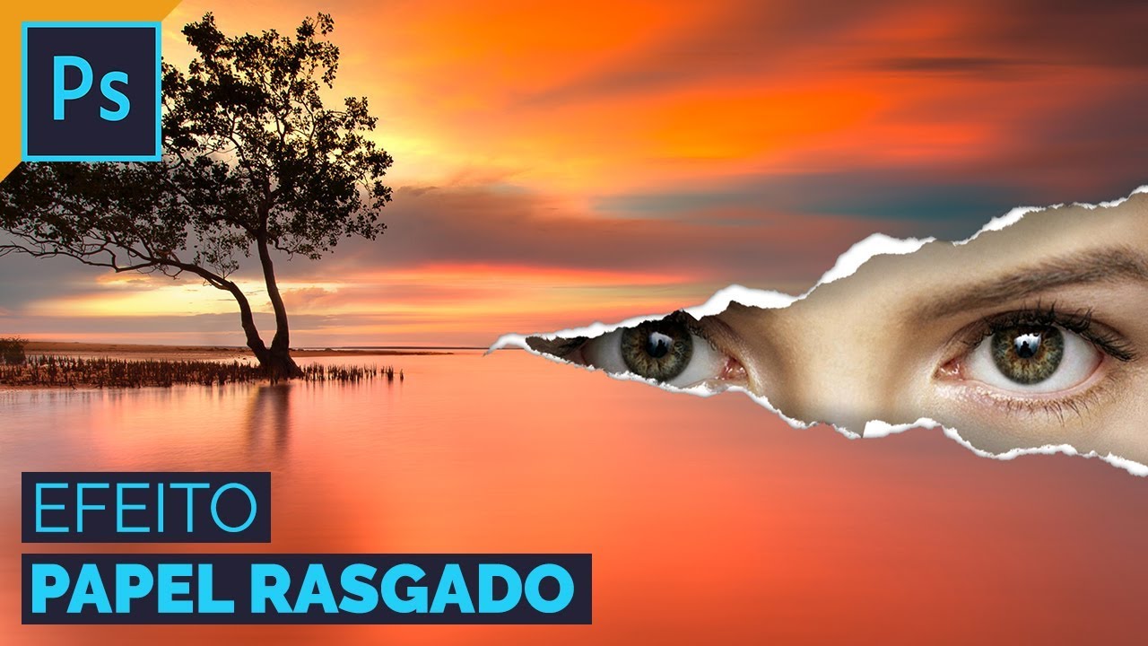 EFEITO PAPEL RASGADO | PHOTOSHOP