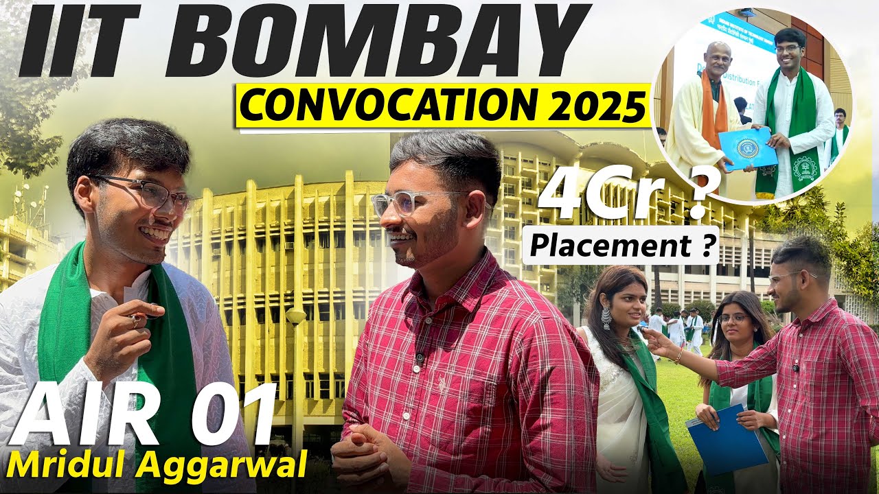 4 Cr Placement💰 IIT Bombay Convocation 2025 🔥