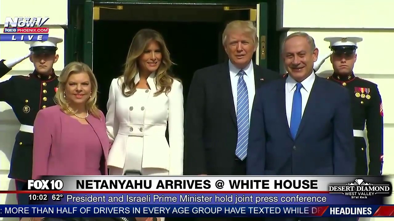 WATCH: Donald and Melania Trump Welcome Benjamin Netanyahu and Wife to White House (FNN)