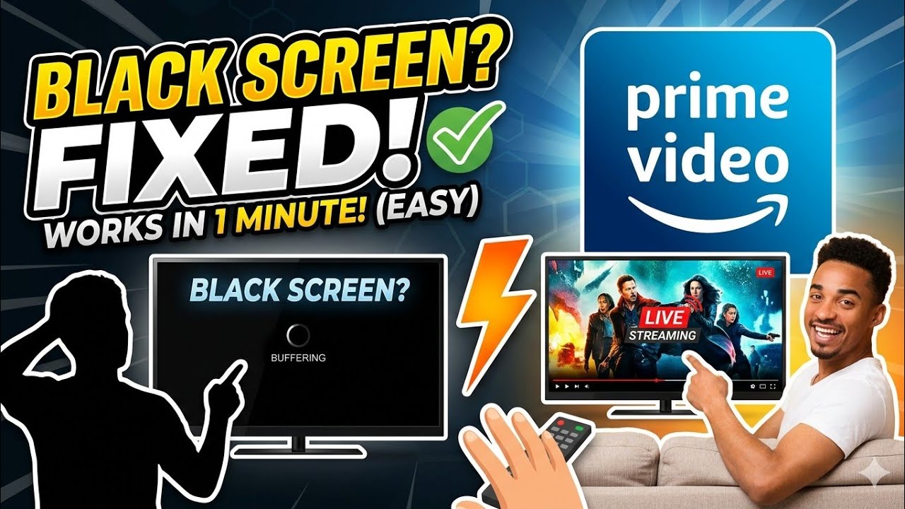 Как исправить проблему с черным экраном в приложении Amazon Prime Video