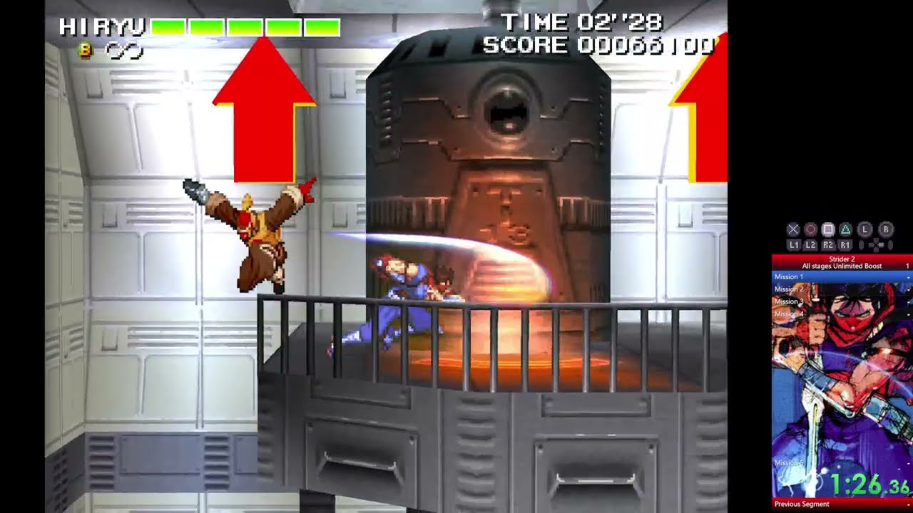 Strider 2 | All Stages Unlimited Boost | IGT 14:09 (Previous WR) 