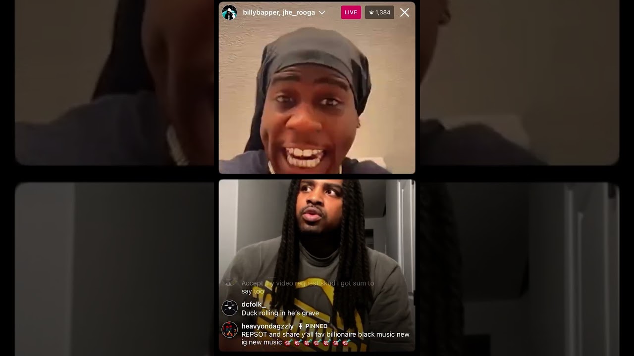 Rooga and Billionaire Black argues on ig