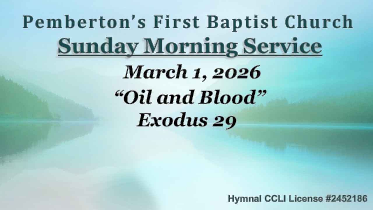 Sunday Morning Service