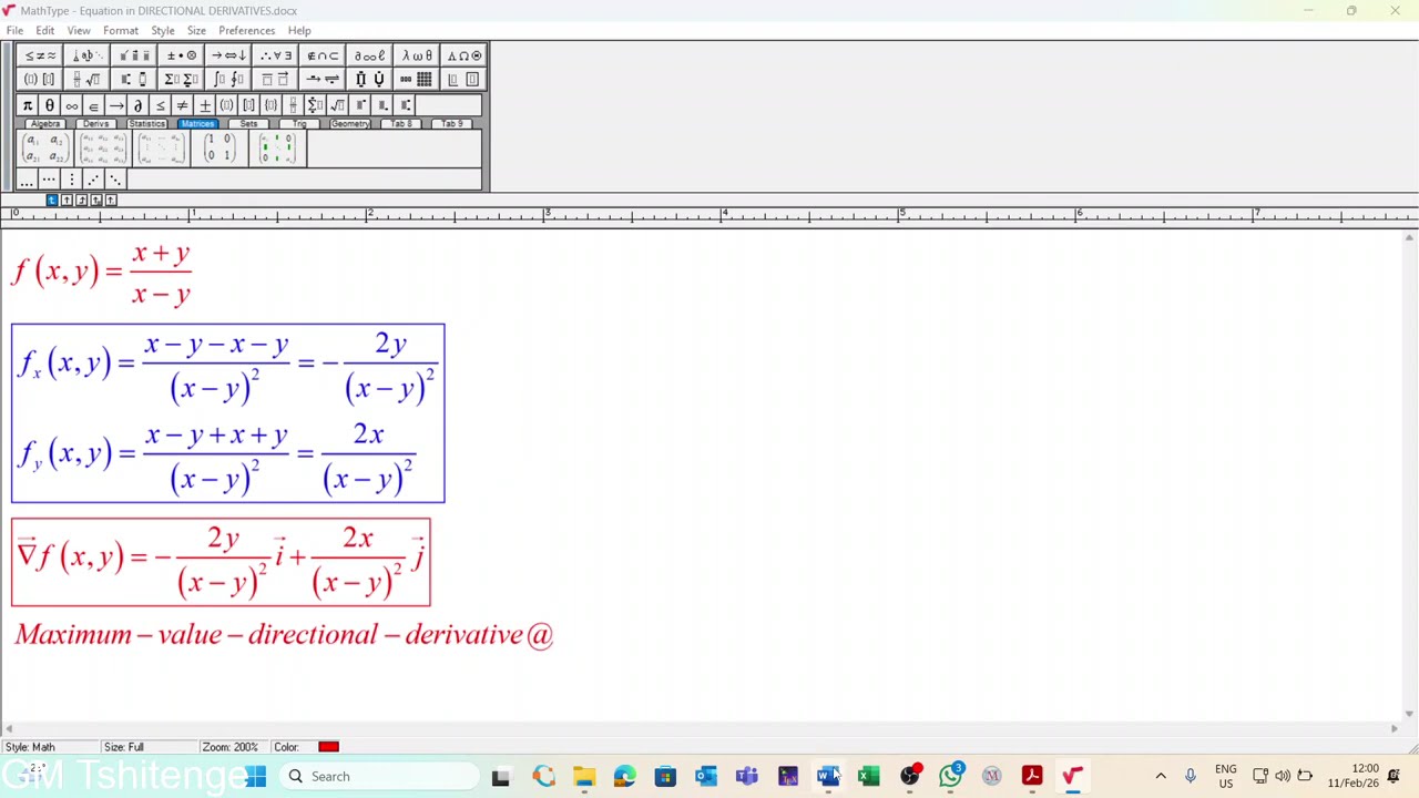 Directional Derivative Problem 5-B Vector Analysis