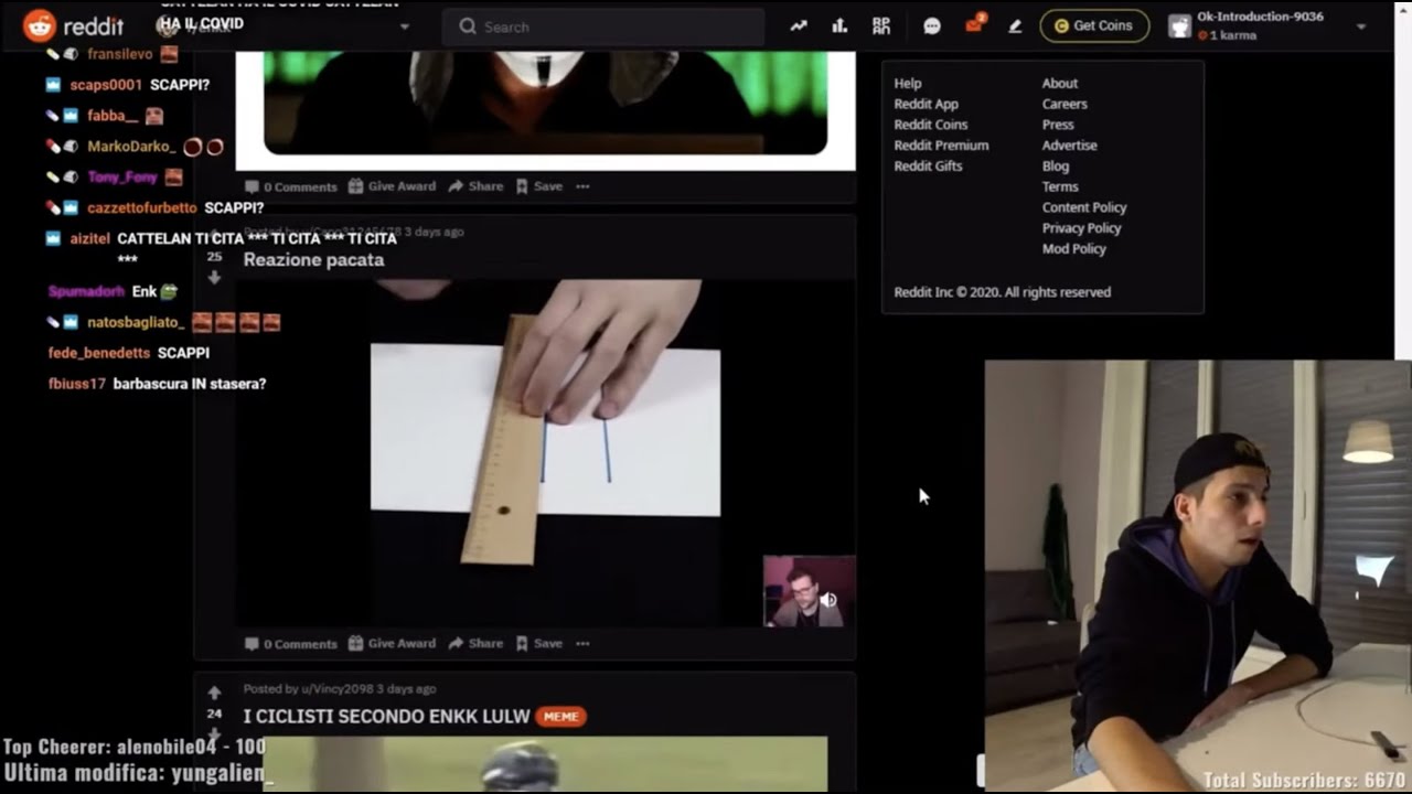 Homyatol prende in giro le live di Enkk