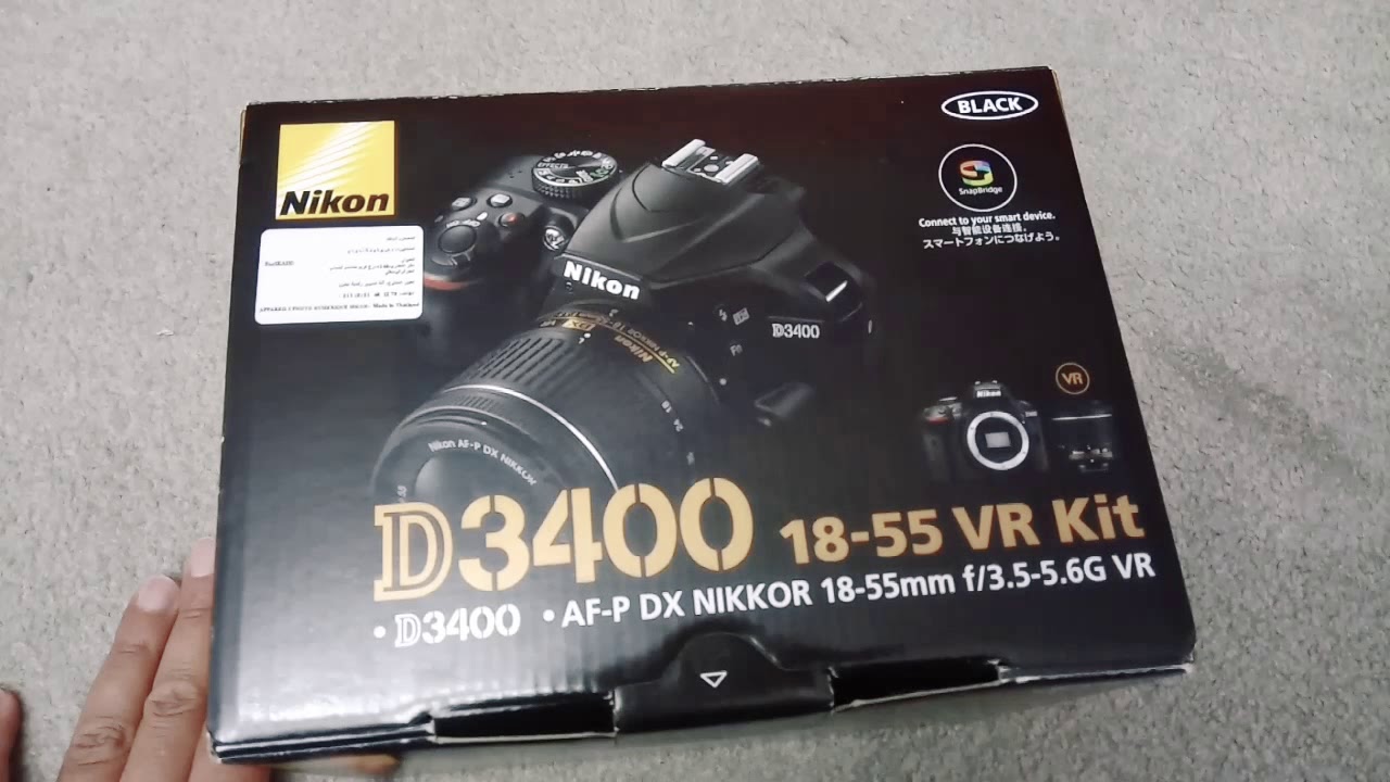 فتح علبة كاميرا  نيكون d3400 nikon