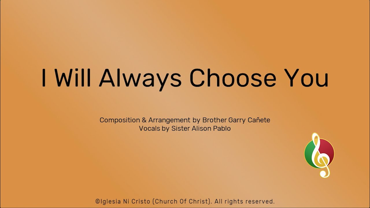 I Will Always Choose You