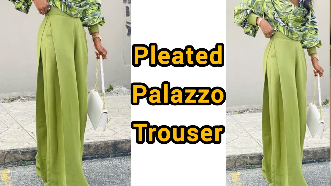 How to cut and sew pleated palazzo pant