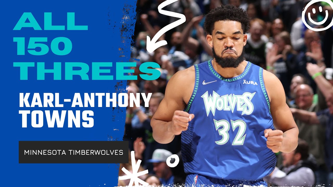 Karl-Antohny Towns ALL 150 Three-Pointers From 2021-22 NBA Regular Season | King of NBA