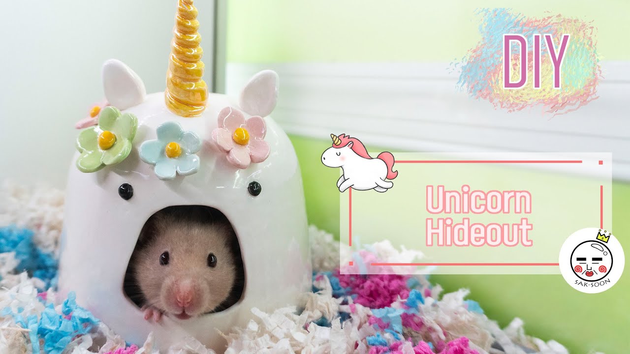 DIY/Ceramics | Unicorn Hamster House