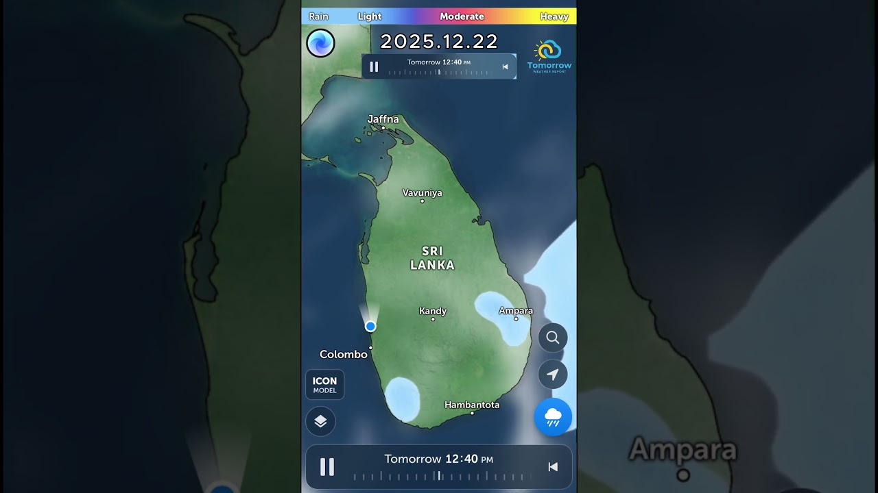2025-12-22 (Monday) Weather Report – Sri Lanka