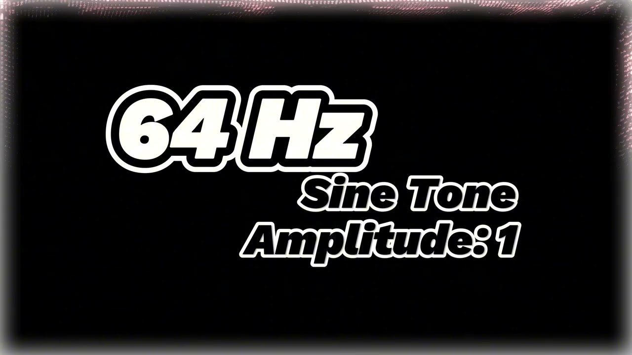 64 Hz Sine Tone - Pure Frequency Sound for Grounding & Balance