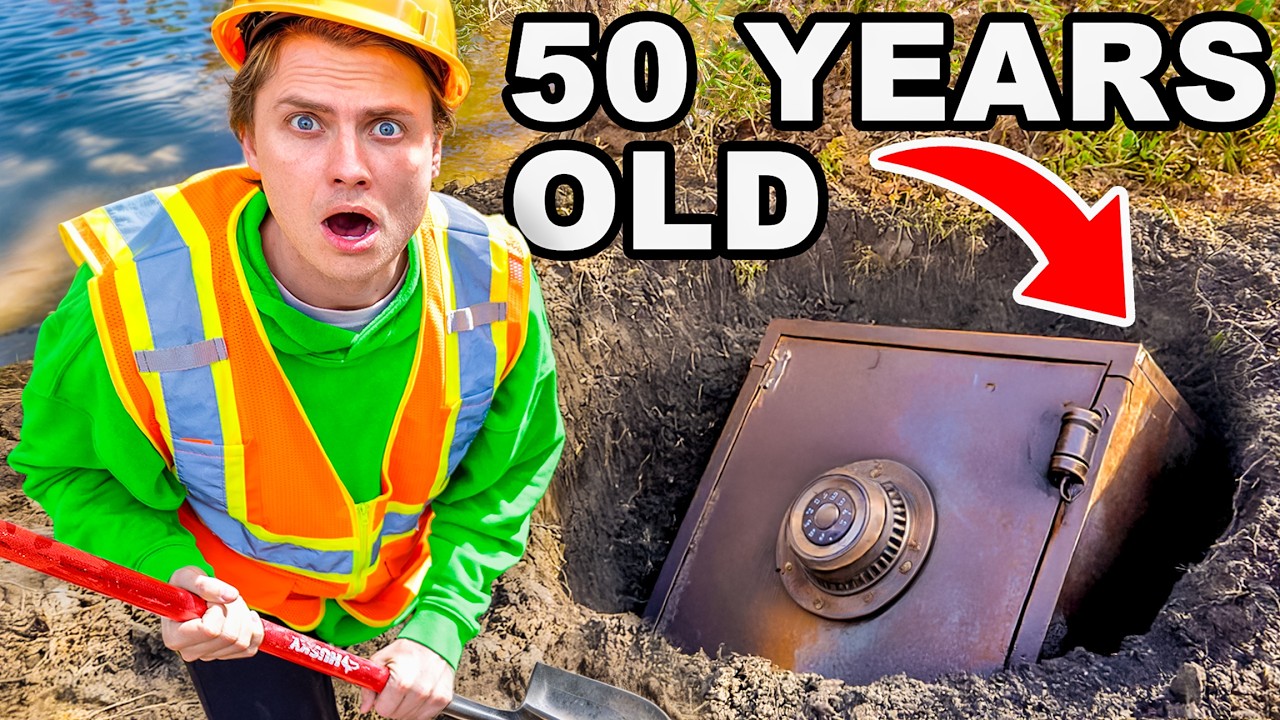 I Found an ABANDONED SAFE in my BACKYARD!!